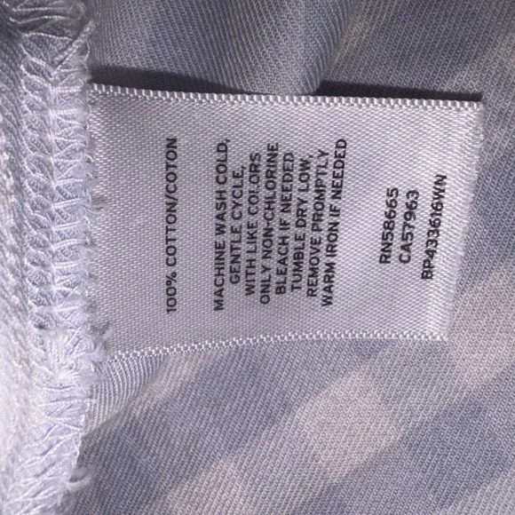 Eddie‎ Bauer Women's L  Blue Plaid  Button-Down Shirt Short Sleeve NWT - Picture 4 of 6